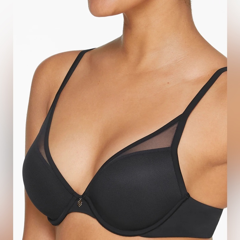NWT Thirdlove 24/7 Classic Contour Plunge Bra 42D Black